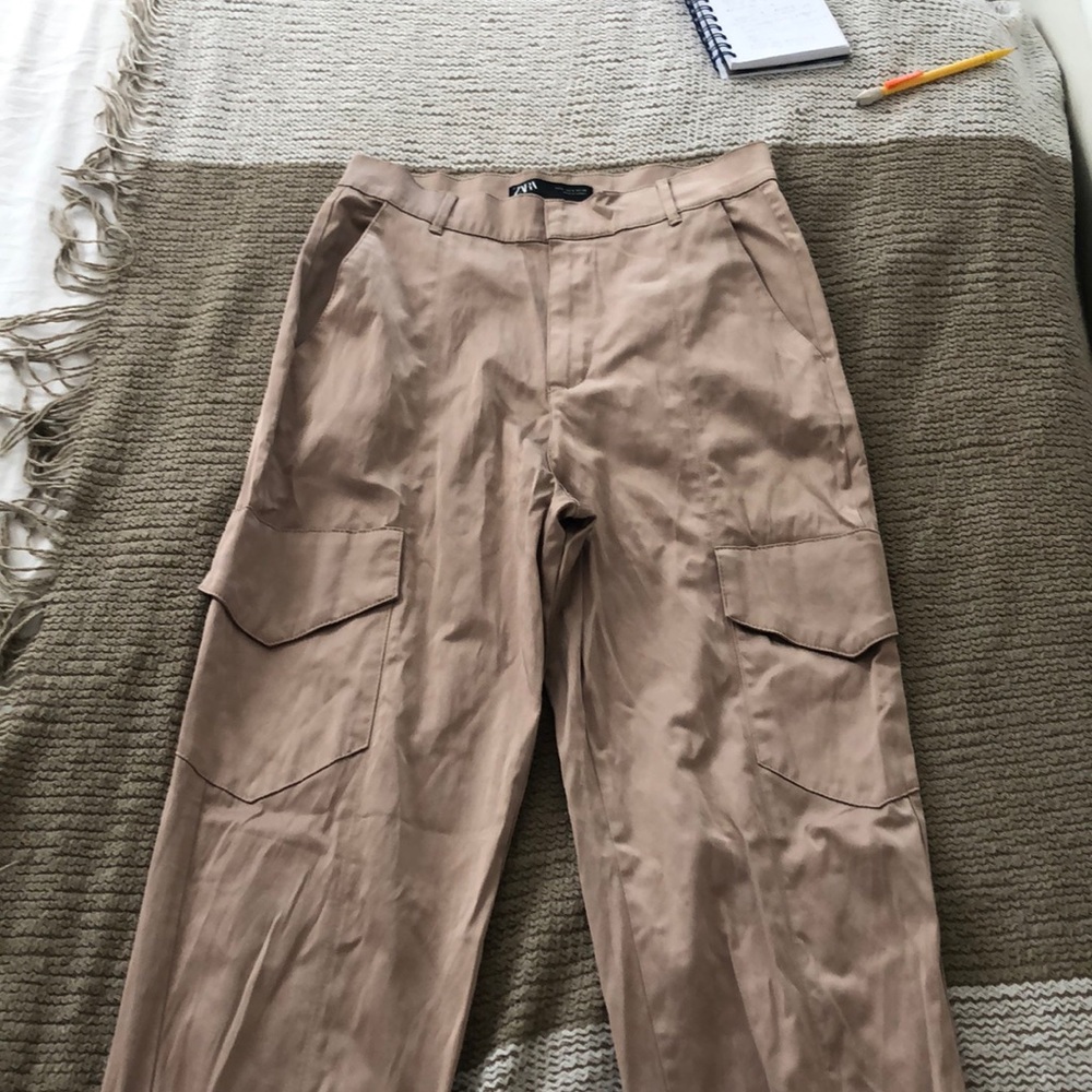 Zara gold pants